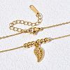 304 Stainless Steel Pendant Cable Chain Necklaces for Women WG91243-04-2