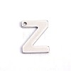 Tarnish Resistant 304 Stainless Steel Letter Charms STAS-O072-Z-1