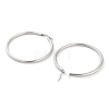 Non-Tarnish Ring 304 Stainless Steel Hoop Earrings for Women Men EJEW-B049-01H-P-2