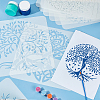 PET Hollow Out Drawing Painting Stencils DIY-WH0394-0268-5