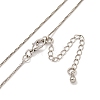 Brass Box Chain Necklaces for Women NJEW-G084-12P-2