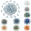 100Pcs Electroplate Transparent Glass Beads EGLA-YW0005-28A-2