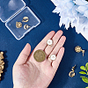 8Pcs 4 Styles Brass Pendants KK-SC0007-20-3