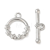 Brass Toggle Clasps KK-CBAFC6C-07B-P-2