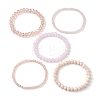 30Pcs 30 Styles Faceted Round Glass Beaded Stretch Bracelet Sets BJEW-JB10423-2