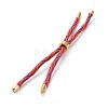 Nylon Cord Silder Bracelets MAK-C003-03G-18-1