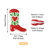5Pcs Boot Baking Paint Glass Enamel  Beads LAMP-TADJ0001-08C-4