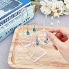 Transparent Acrylic Earring Display Stands EDIS-WH0007-01-3