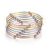 Fashion 201 Stainless Steel Bangle Sets X-BJEW-L664-023C-M-1-7