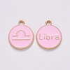 Alloy Enamel Pendants LS-X-ENAM-S124-01B-09K-1
