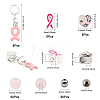 DIY Breast Cancer Awareness Theme Jewelry Making Finding Kit DIY-CA0005-36-2