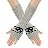 Acrylic Fiber Knitted Mittens Fingerless Gloves PW-WGEEF61-03-1