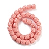 Synthetic Coral Flower Rose Beads Strands CORA-U001-01B-02-2