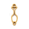 Ion Plating(IP) 304 Stainless Steel Hollow Connector Charms STAS-K270-34G-1