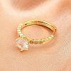 Brass Micro Pave Cubic Zirconia Cuff Rings for Women RJEW-Z113-32G-4