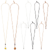 10Pcs 5 Colors Waxed Polyester Cord Adjustable Necklaces Making AJEW-SC0004-32-7
