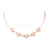 2Pcs 2 Styles Ocean Turtle Starfish Synthetic Turquoise & Natural Pearl & Glass Seed Beaded Necklaces NJEW-JN06130-01-3