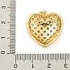 Rack Plating Brass Pave Cubic Zirconia Pendants KK-U029-08G-01-3