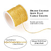 Brass Coated Iron Flat Cable Chains CH-TAC0007-01G-4