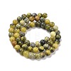 Natural Yellow Turquoise(Jasper) Beads Strands GSR10mmC007-4