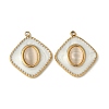 304 Stainless Steel Cat Eye Pendants STAS-V015-39G-1