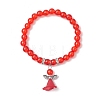 Transparent Plastic Beaded Stretch Bracelets for Children BJEW-JB11507-03-2
