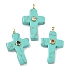 Synthetic Turquoise Pendants G-B180-01G-08-1