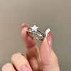 Star Alloy Enamel Cuff Open Rings for Women FS-WGB9200-01-1