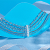 925 Sterling Silver Slide Lock Clasps HJEW-PH02493-4
