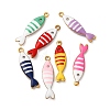304 Stainless Steel Enamel Charms STAS-Q363-14B-G-1