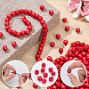 600Pcs Dyed Natural Wood Beads COCO-SC0002-39A-5