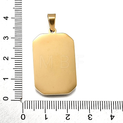 Tarot 304 Stainless Steel Enamel Pendants STAS-M119-09P-G-1