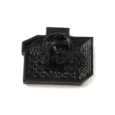 Black Alloy Brooches JEWB-S014-02E-1