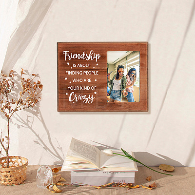 MDF Wood Photo Frames DIY-WH0231-068-1