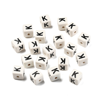20Pcs Porcelain Beads PORC-FS0001-08K-1