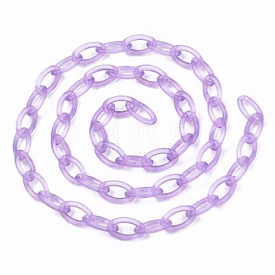 Handmade Transparent ABS Plastic Cable Chains KY-S166-001C-1