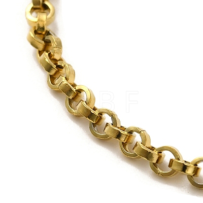 Ion Plating(IP) 304 Stainless Steel Cable Chain Bracelets BJEW-C079-02G-1