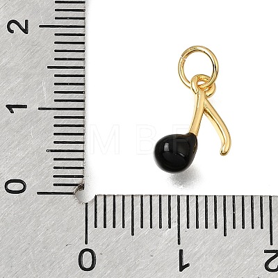 Brass Enamel Pendants KK-G605-27G-1