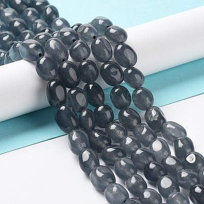 Natural White Jade Beads Strands G-E614-B01-06-1
