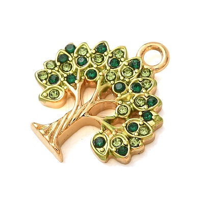 304 Stainless Steel Rhinestone Pendants SA-CBA59D3-04G-02-1