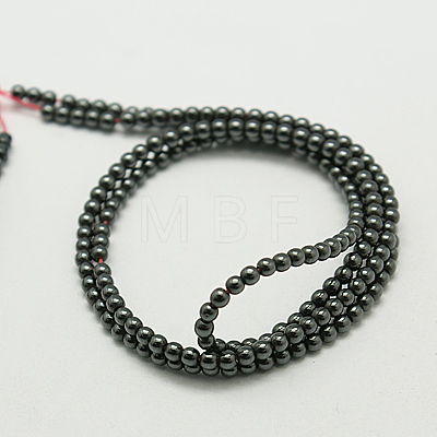 Magnetic Synthetic Hematite Beads Strands X-G-K037-10-1