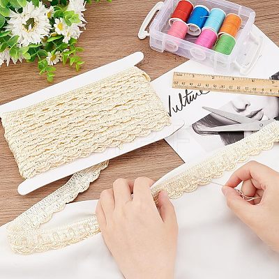  8M Polyester Curtain Lace Trimmer Ribbon DIY-NB0008-30E-1