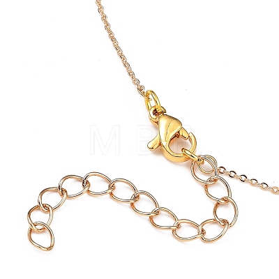 Brass Pendant Necklaces NJEW-JN02933-1