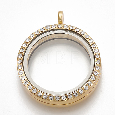 Alloy Magnetic Locket Pendants X-PALLOY-T052-23G-1