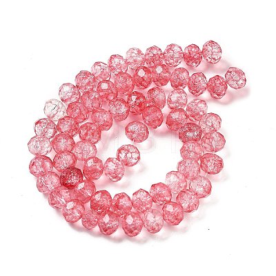 Crack Glass Beads Strands GLAA-M049-01I-1