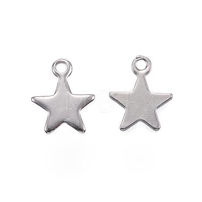 Tarnish Resistant 201 Stainless Steel Charms STAS-F039-04B-P-1