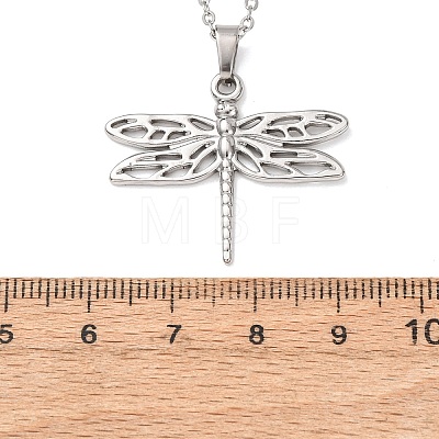 304 Stainless Steel Pendant Cable Chain Necklaces for Men Women NJEW-K308-03B-P-1