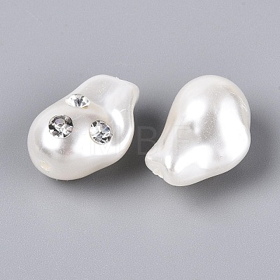 Baroque Style ABS Plastic Imitation Pearl Beads SACR-T017-78B-1