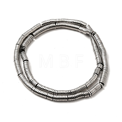 Non-magnetic Synthetic Hematite Beads Strands G-K011-4x1mm-03-1