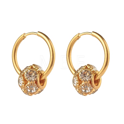 Crystal Rhinestone Rondelle Beaded Jewelry Set SJEW-JS01227-1